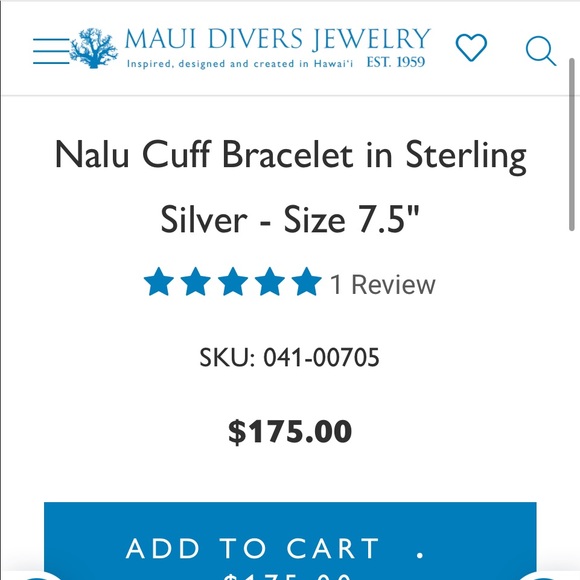 🌈Maui Divers Nalu Wave bangle bracelet Hawaii - Picture 4 of 10